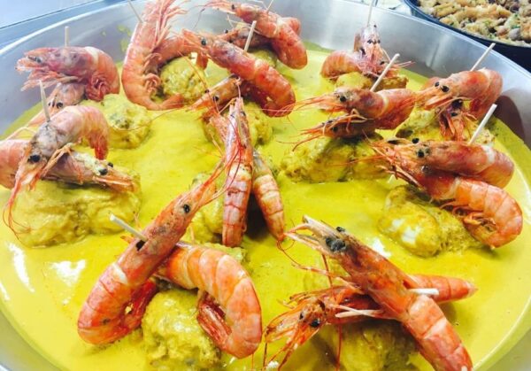 Baudroie aux gambas sauce homardine - la portion