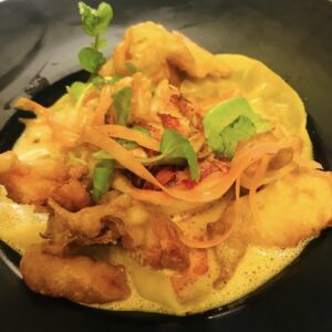 Homard Bleu (décortiqué) sur son risotto au corail, crémeux parmesan