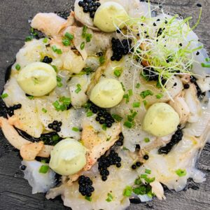 Carpaccio de Langouste Royale, Guacamole d'Avocats