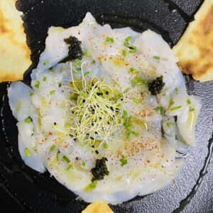 Carpaccio de Saint Jacques de la baie de seine